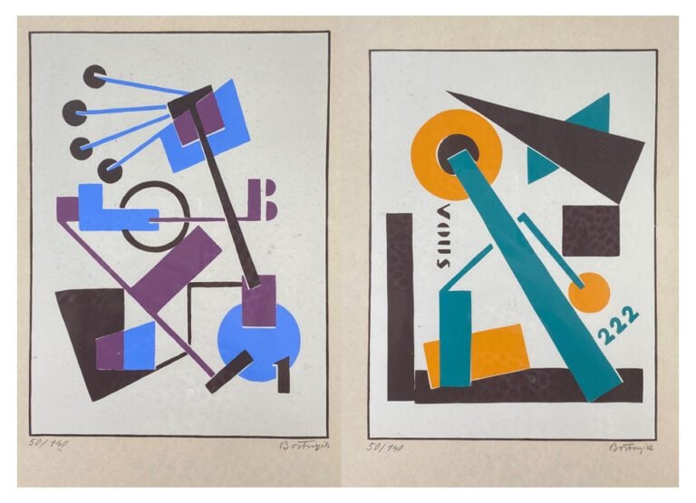 Sandor BORTNYIK (1893-1976) - Sans titre - Deux lithographies - Signées en bas…