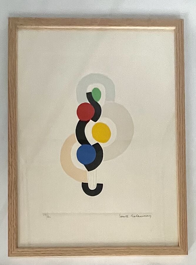 Sonia DELAUNAY (1885-1979) d'après - Danse-rythme sans fin, 1923 - Gravure sur…