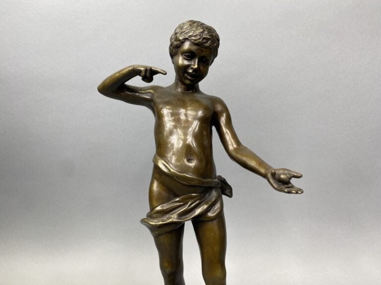 Théophile François SOMME (1871-1952), d'après - Enfant se tenant debout - Sculp…