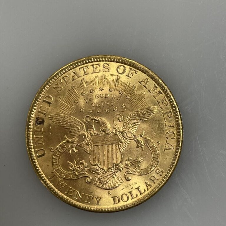 Une pièce de 20 Dollars en or (900‰) "Liberty Head - Double Eagle" - 1896 - 33.…