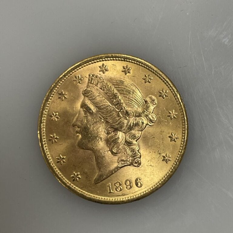 Une pièce de 20 Dollars en or (900‰) "Liberty Head - Double Eagle" - 1896 - 33.…