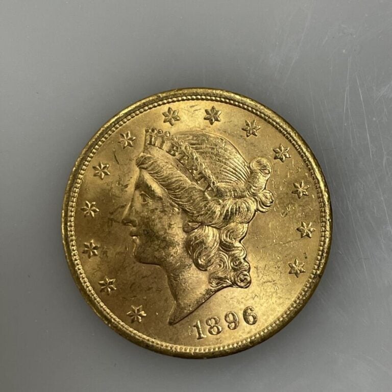 Une pièce de 20 Dollars en or (900‰) "Liberty Head - Double Eagle" - 1896 - 33.…