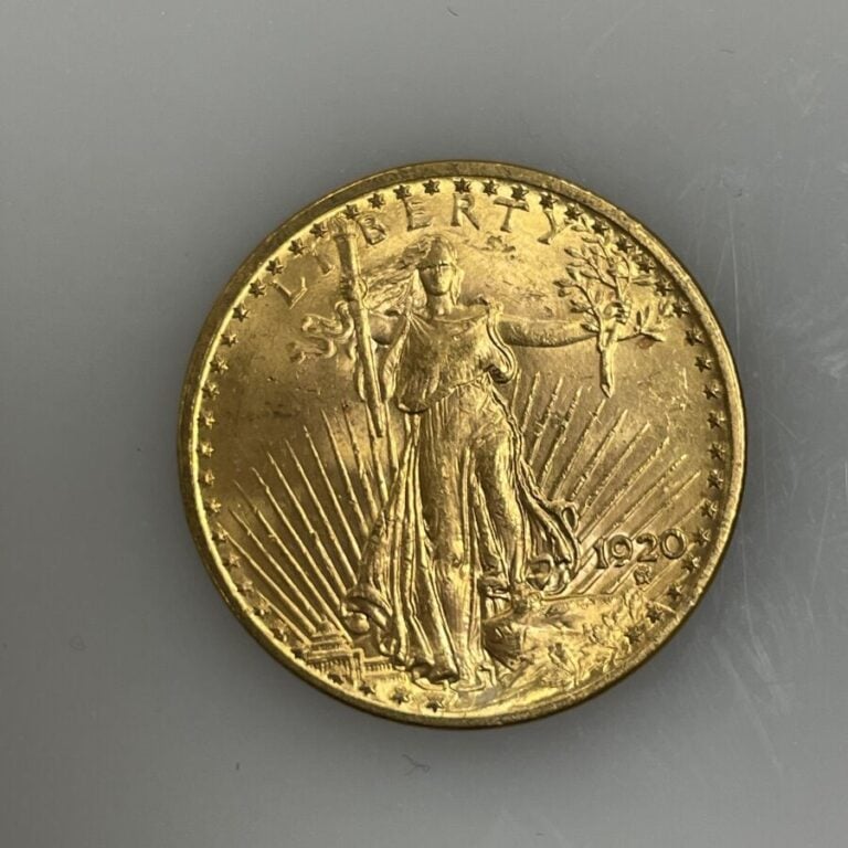 Une pièce de 20 Dollars en or (900‰) Saint-Gaudens " Double Eagle" - 1920 - 33.…