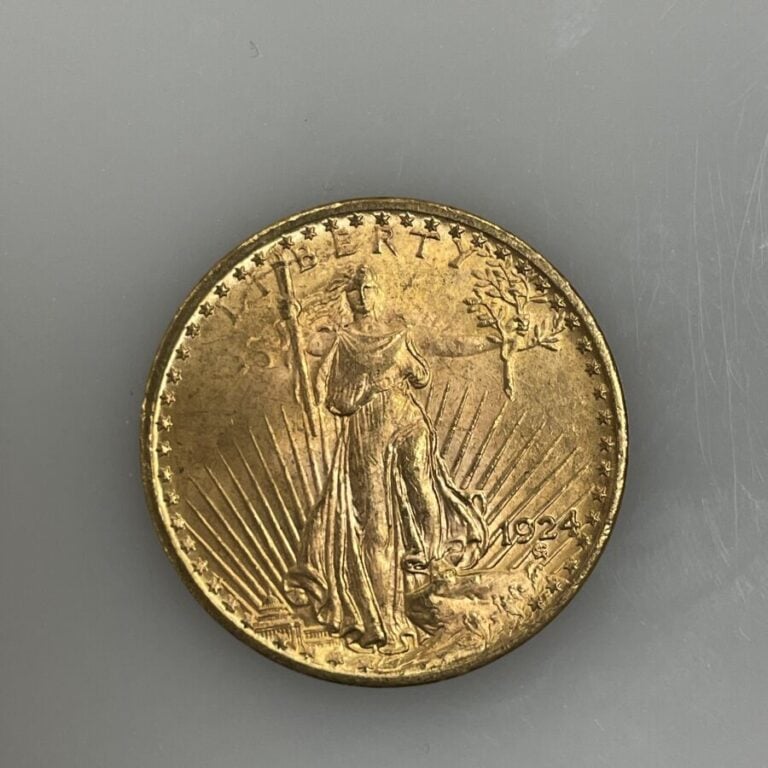 Une pièce de 20 Dollars en or (900‰) Saint-Gaudens " Double Eagle" - 1924 - 33.…