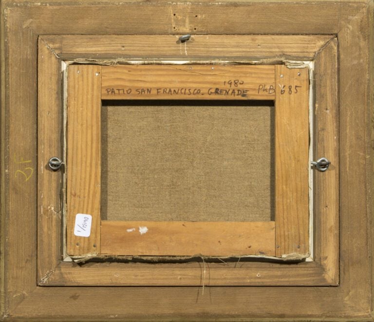 Yves BRAYER (1907-1990) - Patio San Francisco à Grenade, 1980 - Huile sur toile…
