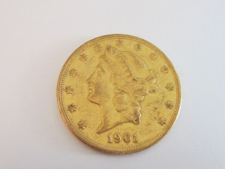 1 pièce de 20 $ or, 1901