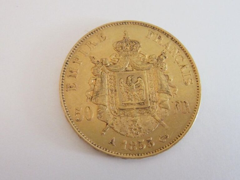 1 pièce de 50 francs or, Napoléon III,1855