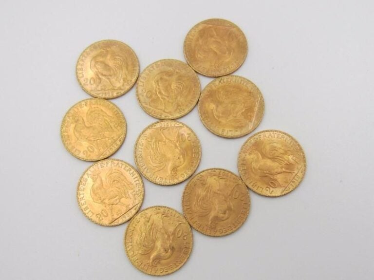 10 pièces de 20 francs or