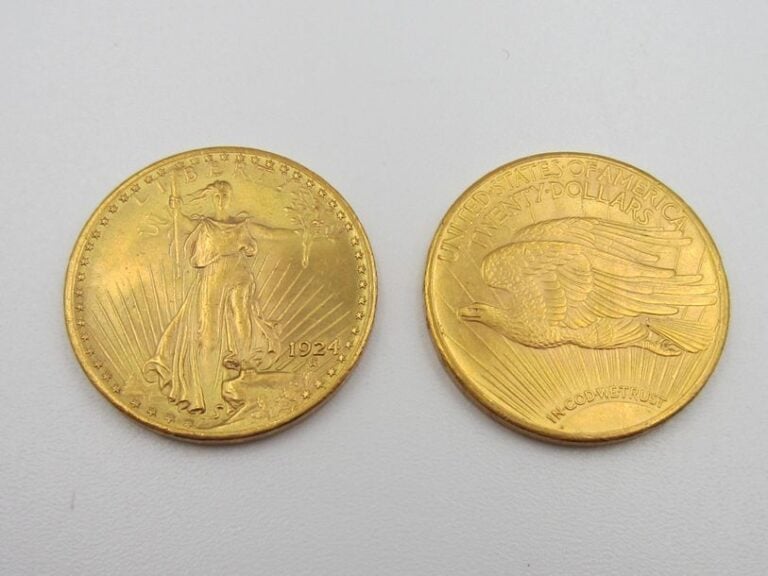 2 pièces de 20 $ or