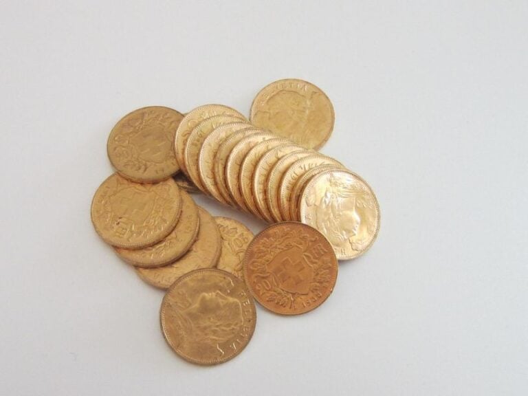 20 pièces de 20 francs suisses or «Vrénéli»