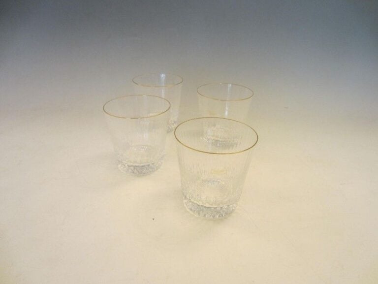 4 Verres à whisky filet o