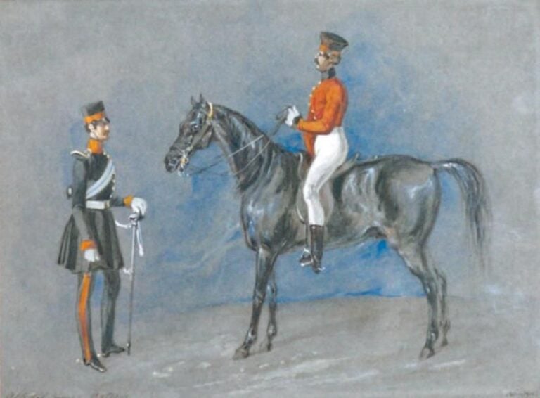 « A sketch from nature » Gouache, titrée en bas à gauche et annotée « Windsor » en bas à droite 20 x 27 cm