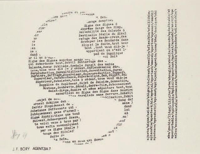 Agentzia 7 «S», 1969 Oeuvre sur papier Ré
