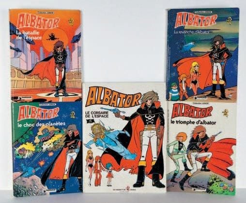 Albator Lot de 5 Bandes Dessinées Dargaud et GP Rouge et Or Occasion France,