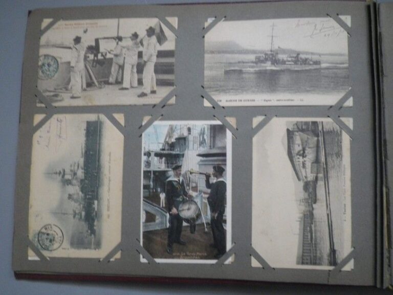 Album de cartes postales Plus de 300 CPA sur la marine de guerre: navires, scènes de vie du marin