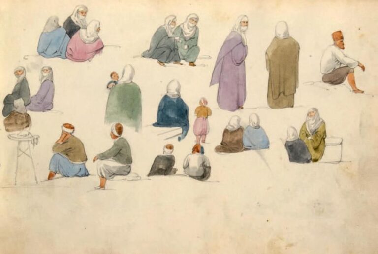 Album de dessins sur le monde Ottoman