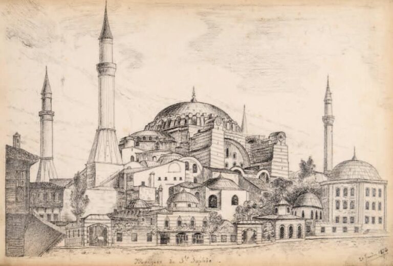 Album de dessins sur le monde ottoman