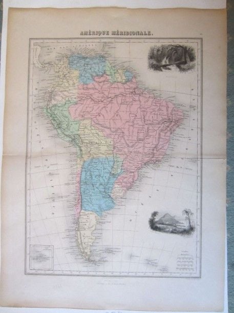 Amérique méridionale: carte générale (Paris 1865) revue par AT Chartie