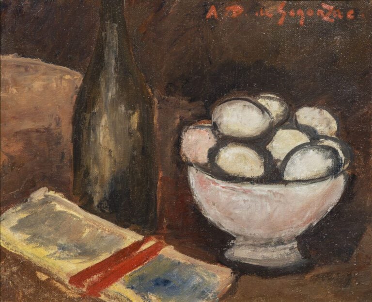 ANDRÉ DUNOYER DE SEGONZAC (1884-1974) - Nature-morte aux oeufs - Huile sur toil…