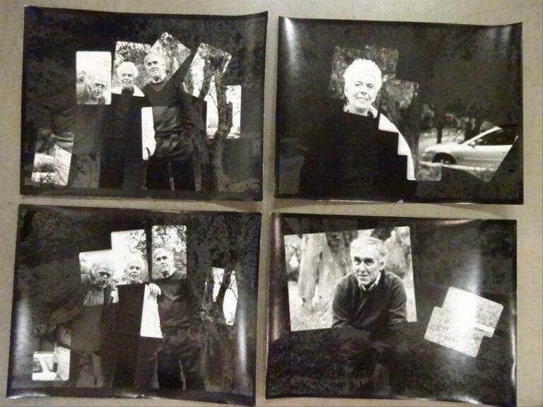 André VILLERS (1930-2016) Lot de 4 photographies argentiques en noir et blan