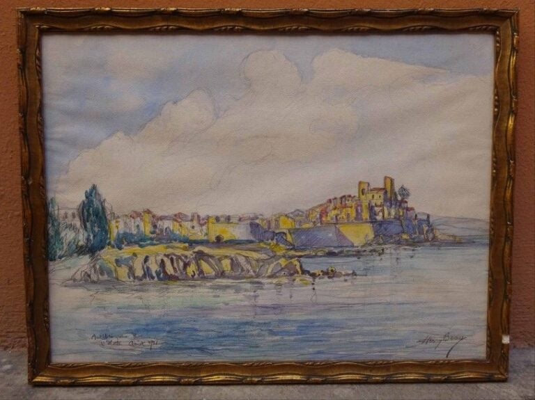 "Antibes vus de l'Ilette" (si