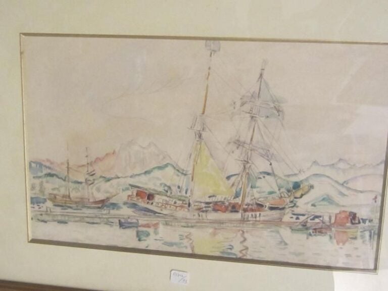 Aquarelle "Bateaux"