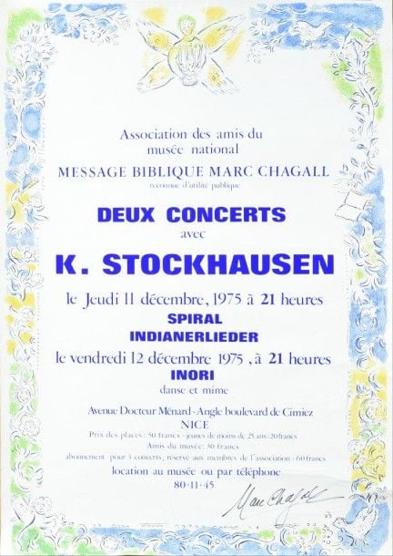 Association des Amis du Message Biblique Marc Chagall Deux Concerts avec