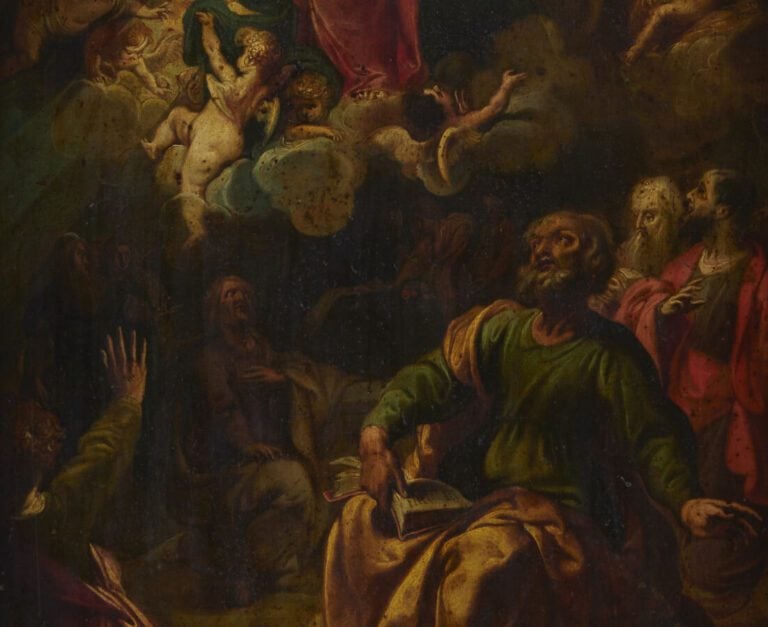ATTRIBUÉ À FRANS WOUTERS (1612 - 1659) - « L'Assomption de la Vierge » - Cuivre…