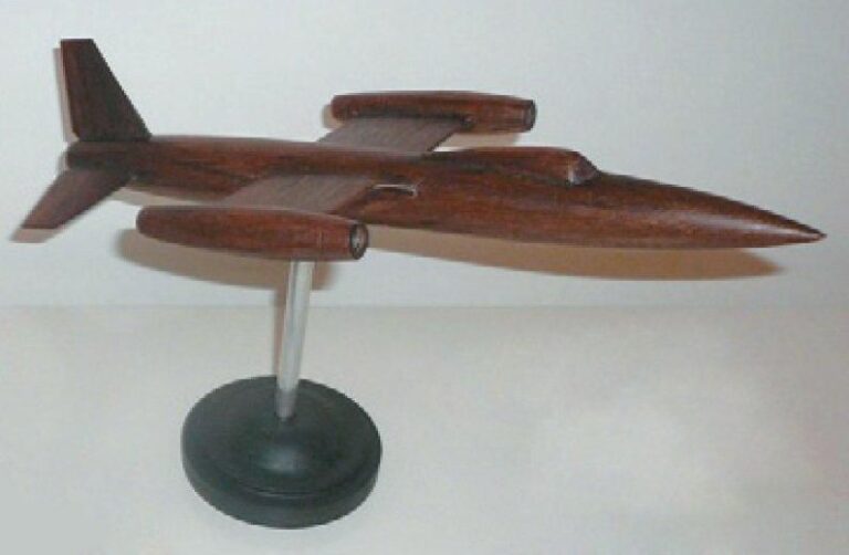 Avion Trident Modèle en bois sur socle de l'avion à réactio