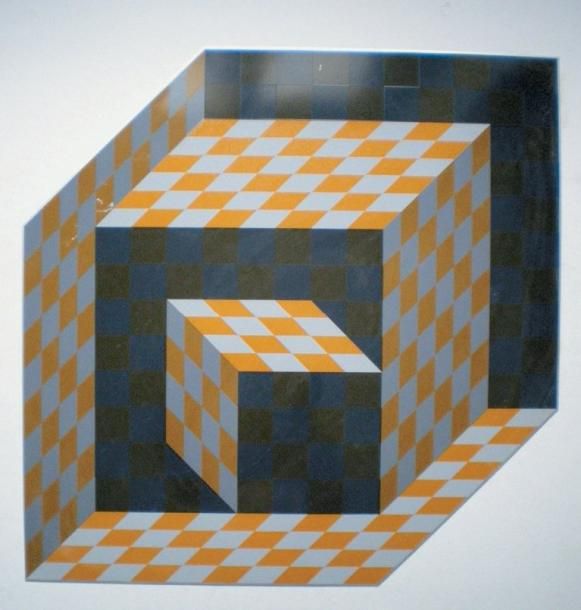 AXO, circa 1972 Impression sur métal 64 x 64 cm Nous remercions
