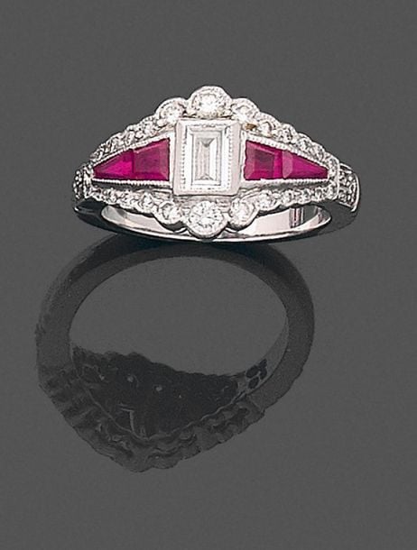 •BAGUE en platine (mi