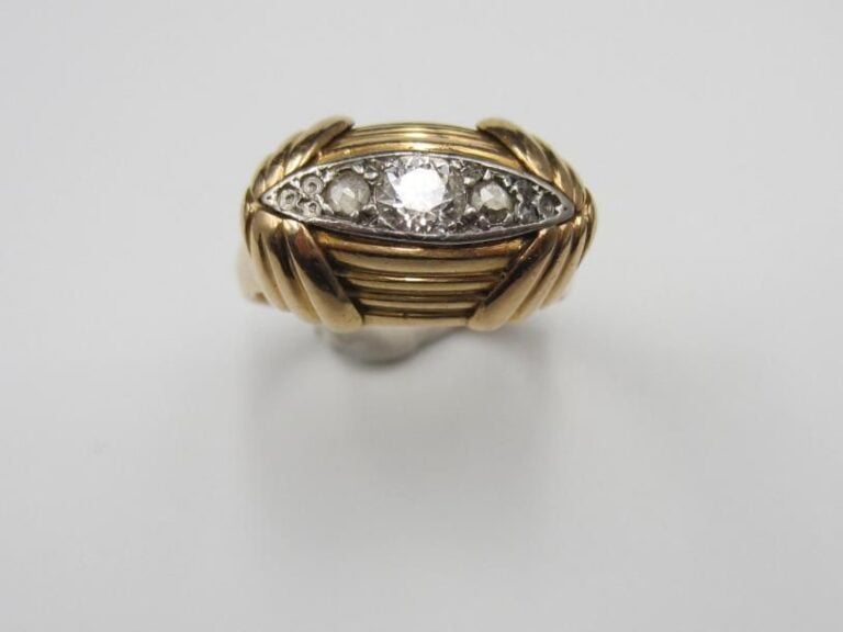 BAGUE en platine (mi