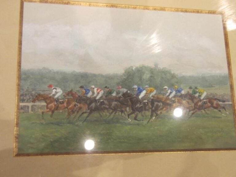 Baron Karl Reille "les courses"