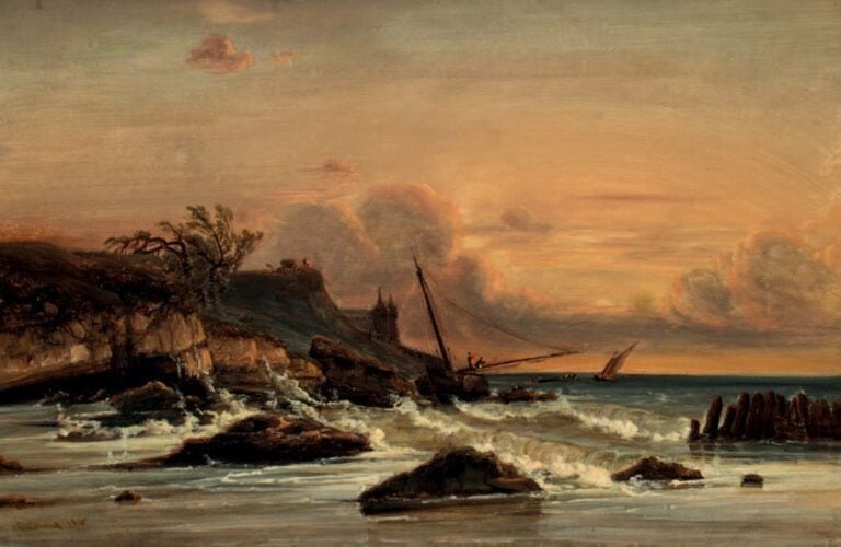 BATEAU ÉCHOUÉ SUR LES ROCHERS