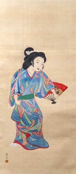 BIJIN / BEAUTE – ENCRE ET COULEURS SUR SOIE PAR MARUYAMA OSHIN / ???? (1790-1838)