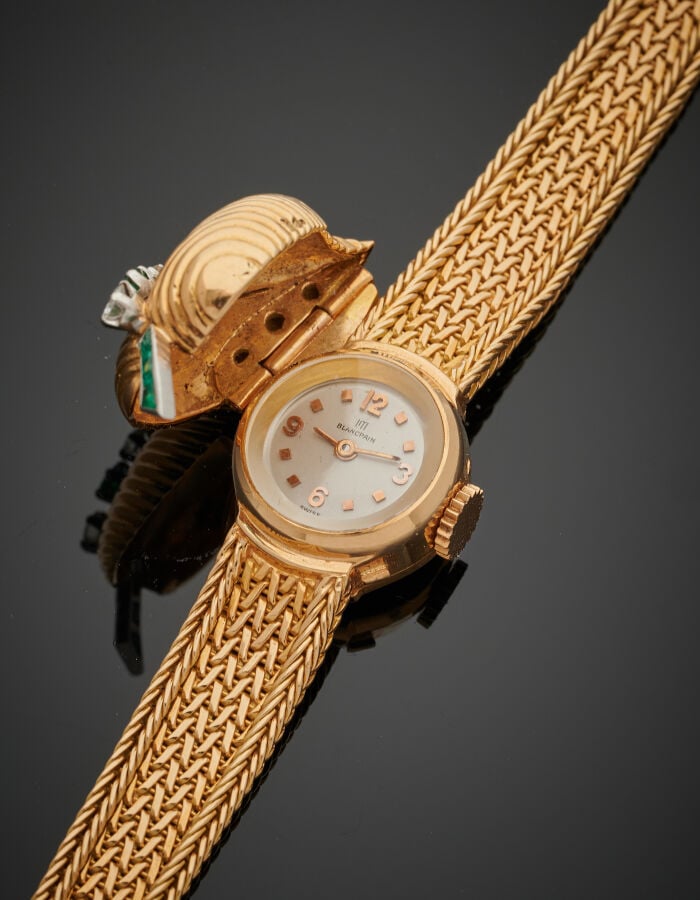 BLANCPAIN - UTI - BRACELET MONTRE de dame en platine (950‰) et or jaune (750‰).…