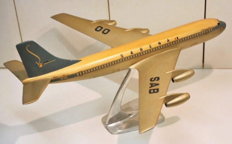 Boeing 707 Sabena Modèle en métal pein