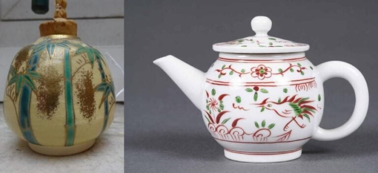 BOITE A THE MATCHA EN FAIENCE, NATSUME Japon, Epoque XXe siècle Ovoïd