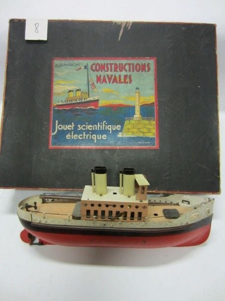 Boite de construction navale «Transboat» - France, 1935, chalutier en tôle peinte monté, à méc