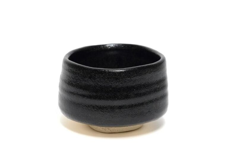 Bol à thé (chawan) raku de couleur noir