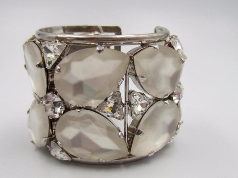 Bracelet en métal argenté, Philippe Ferrandis