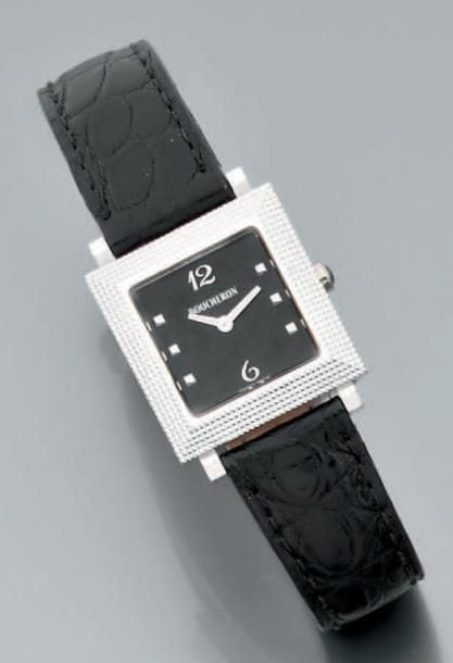 BRACELET-MONTRE carrée en or gri