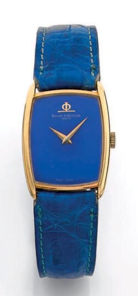 BRACELET MONTRE de dame en or jaune (750 millièmes