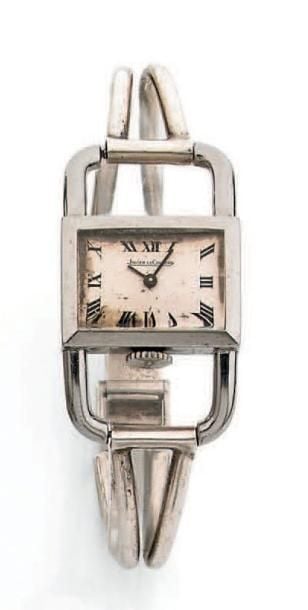 BRACELET MONTRE de dame rectangulaire en acie