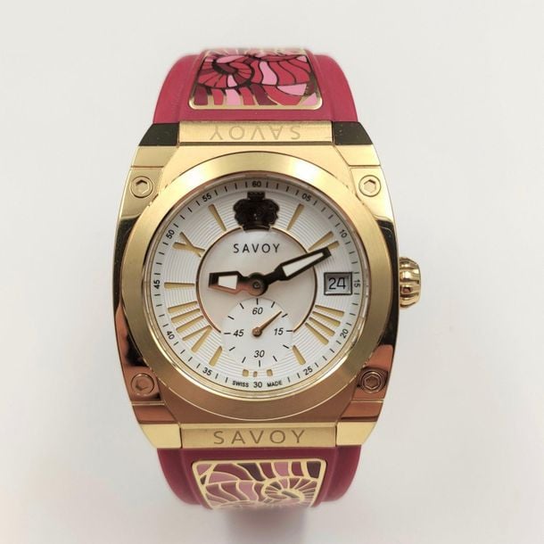 •BRACELET MONTRE en métal dor