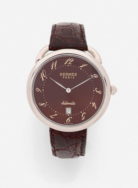 BRACELET MONTRE grand modèle « Arceau » en acie
