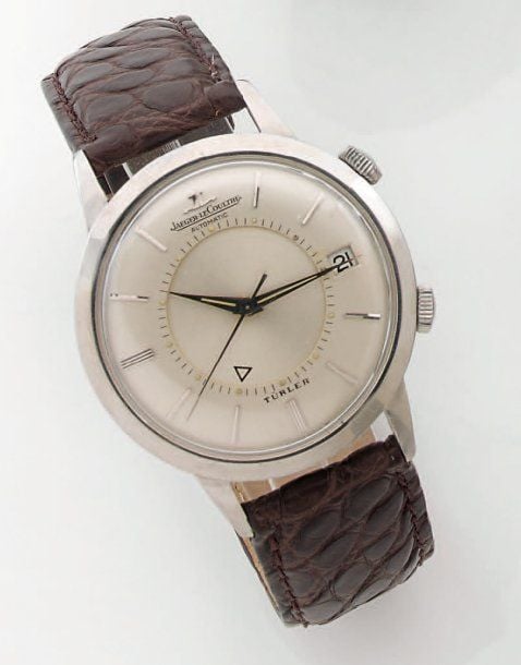 BRACELET MONTRE « Memovox » ronde en acier, modèle « Türler », série spécial