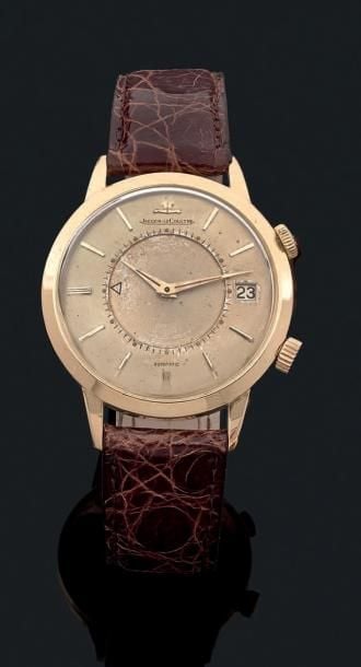 BRACELET MONTRE «Memovox» ronde en or jaune (750 millièmes