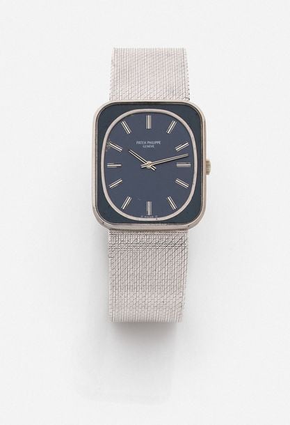 BRACELET MONTRE modèle «Ellipse» en or gris (750 millièmes