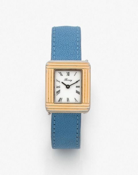 •BRACELET MONTRE modèle «Ma Première» en acier partiellement dor